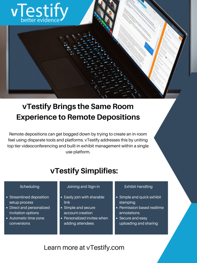 Bring the Same Room Feel to Your Remote Depositions